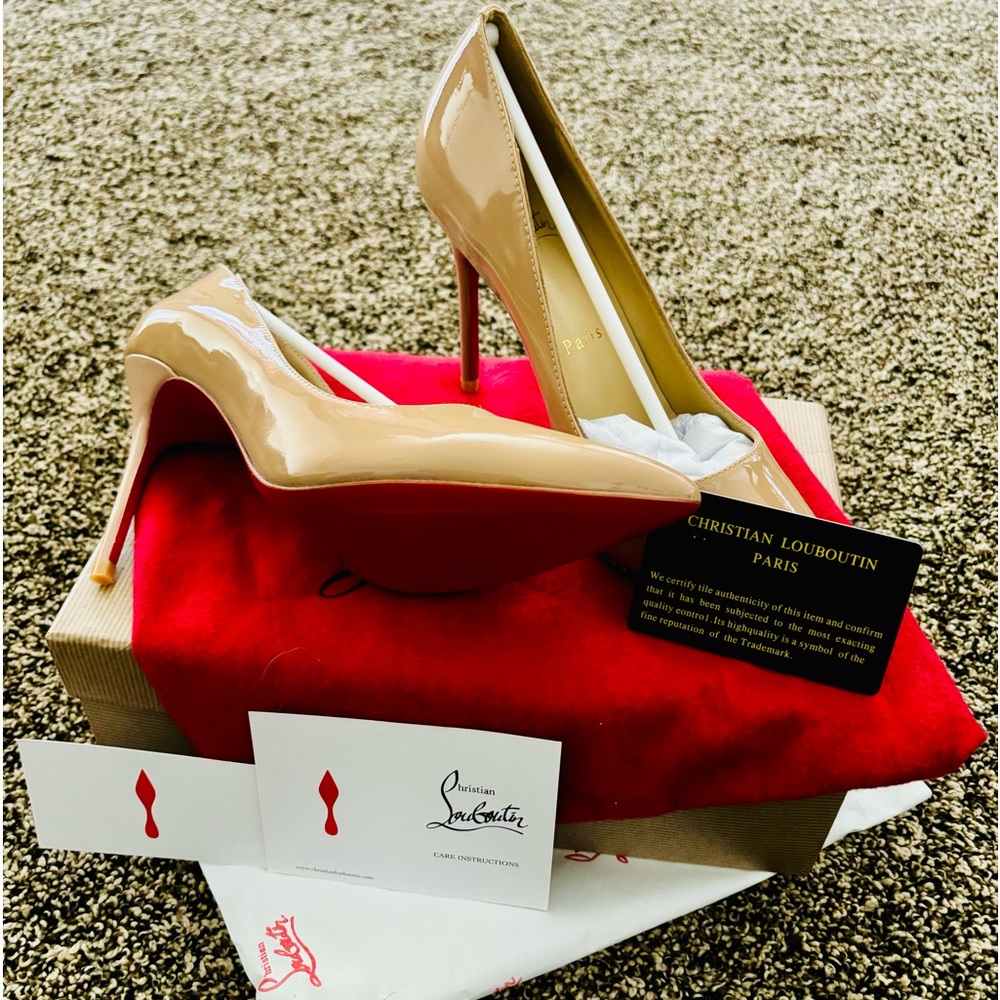 NWT Christian Louboutin Flat Calf/Spikes
